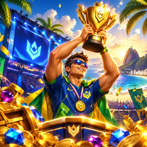 Troféus de campeonatos de futebol brasileiros e europeus lado a lado