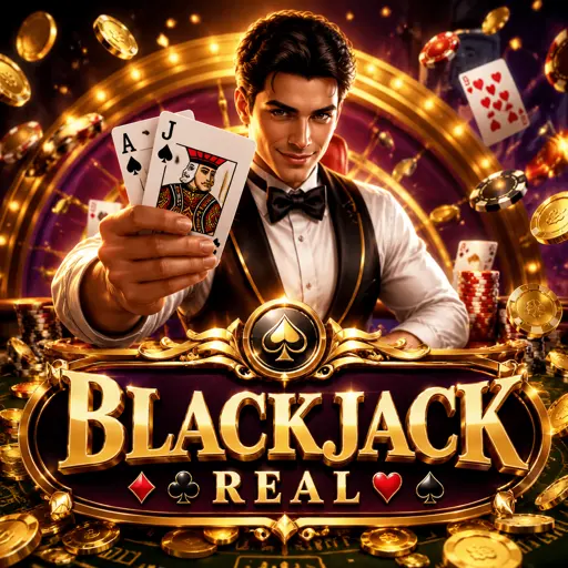 Fichas empilhadas ao lado de cartas vencedoras em mesa de blackjack