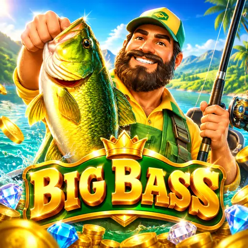 Pescador com vara de pesca em cenário de lago