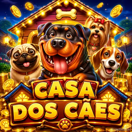 Cachorros sorridentes em slot de temática rural