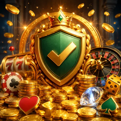 Símbolo de equilíbrio com fichas de cassino representando jogo responsável